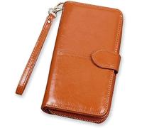 GUOXU Portefeuille Vintage Long Portefeuille Grande capacité Sac Multifonction for téléphone Portable