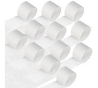 GUOYIHUA 12 Rouleaux Papier Crépon Blanc, 4.5cm x 25m, Streamer en Papier Fait Main, Rouleau Crépon Pour Mariage, Anniversaire, Festival, Décoration de Fête