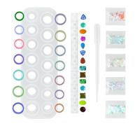 GUOYIHUA Ensemble de moules en silicone pour bague, formes en silicone pour résine époxy et pierres précieuses, bagues à fabriquer soi-même, pour création de bagues, boucles d'oreilles en diamant