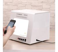 guoyjmm Boîte à Lumière pour Photographie de Bijoux, Studio Photo Professionnel avec Plateau Tournant - Vitesse Réglable, pour Photographie de Bijoux, Vidéo, Numérisation 3D,T30