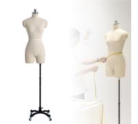 guoyjmm Buste de Mannequin Femme avec Support, Hauteur Réglable, Buste de Mannequin Femme Grande Taille, pour Présentation de Vêtements, Robes et Bijoux,Model-82