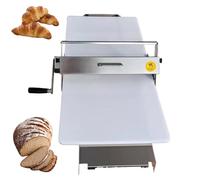 guoyjmm Laminoir à Pâte Pliable avec Planche à Laminer, Machine Manuelle à Laminer La Pâte, Laminoir à Pâte à Croissants, Acier Inoxydable, épaisseur de Laminoir Réglable,300