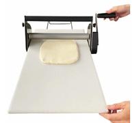 guoyjmm Laminoir à Pâte Pliable, Laminoir Manuel, Machine à Laminer La Pâte en Acier Inoxydable, épaisseur Réglable, pour Pizzas, Croissants et Pâtisseries,300