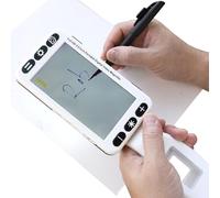 guoyjmm Loupe portative de Lecture électronique Loupe vidéo numérique Portable de 5 Pouces pour malvoyants, Zoom 2X-48X, 26 Modes de Couleur, Sortie AV HDMI vers téléviseur,White