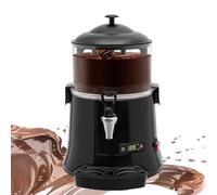 guoyjmm Machine à Chocolat Chaud, 5/10 L, Chauffe-Chocolat et Mélangeur, Distributeur de Boissons Chaudes à Température Réglable pour Chocolat, Café, Lait et Thé,Black-5L