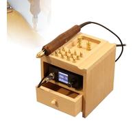 guoyjmm Machine à Rainurer Les Bords du Cuir à Chaud, Presse Chauffante éLectrique pour Cuir, Scellage, Estampage, Pliage, Rainurage, ContrôLe Intelligent De La TempéRature de 0 à 480 °C,Single