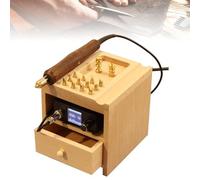guoyjmm Machine à Rainurer Les Bords du Cuir, Presse Chauffante électrique pour Cuir, avec écran LED et 14 Têtes Amovibles, pour Le Travail du Cuir, Le Rainurage, Le Pressage,Single
