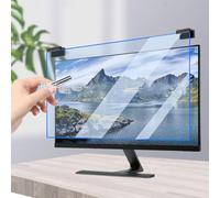 Guoyoocc Amovible Filtre Anti-Lumière Bleu Premium pour écran d'ordinateur,Protection des Yeux Anti-UV Anti-lumière Bleue Anti-Reflet,Convient aux moniteurs LCD,TV et PC