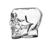 Guoyoocc Verres à Cocktail en Verre sans Plomb de Haute qualité,Chope à Biere crâne créatifs,Verres à Whisky,pour Bières,vins et spiritueux,Cadeau Parfait pour Les Amateurs de Whisky