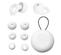 GUOYOU 4 Pièces Blanc Bouchon d'Oreille pour Dormir Loop Ear Plugs Boules Quies en Forme de C Travel Essentials pour Mise Point Les Concerts Sensibilité Bruit Une Protection Auditive Améliorée