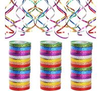 GUOYOU 57 Bande Ruban Satin 5MM x 10M Rubans Cadeau Jeux du Ruban Bouquet Mariée pas Facile à Froisse pour Bricolage Art & Artisanat, Emballage Cadeau, Ballons, Nœuds, Décoration de Mariage