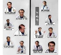 GUOYOU Lot de 12 aimants dr.Nowzaradan dr.Nowzaradan drôles pour réfrigérateur - Aimants amusants pour réfrigérateur - Dr.Now Blagues - Aimants de réfrigérateur inspirants