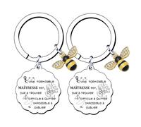 GUOYU Porte Clef - Cadeau Maitresse d'École, ATSEM, Professeur, Directrice, Assistante Maternelle et Maître d'École pour Fin d'Année