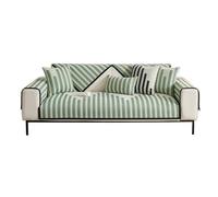 GUOYUYU Couverture pour Canapé 80 x 130 cm Revetement de Canape Antiderapante Universel, Adapté à Toutes Les Saisons et Personnalisable, pour Assembler Le Canapé, Vert