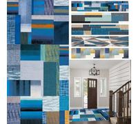 GUOYUYU Tapis de Couloir 65 x 175 cm Antiderapant Imprimé, Lavables Tapis Entree Interieur Long Tapis Salle de Bain Doux Plusieurs Style et Dimensions pour Salon Couloir Interieur, C