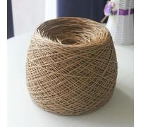 GUOZHAN 1 Fil à Crochet Fin en Raphia de 250 g, Fil de Paille Rond en Coton et Papier pour Crocheter, Fait à la Main, pour Chapeau, Sac, été