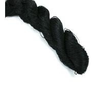 GUOZHAN 1 Fil de Soie 100% 400 m, pour Broderie à la Main, Point de Croix, Noir et Blanc, 4 Couleurs Pures