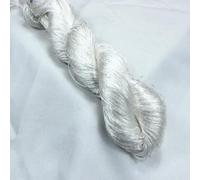 GUOZHAN 1 Fil de Soie 100% 400 m, pour Broderie à la Main, Point de Croix, Noir et Blanc, 4 Couleurs Pures