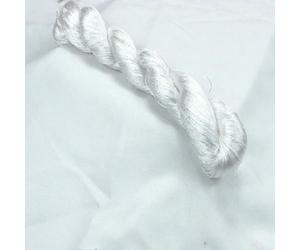 GUOZHAN 1 Fil de Soie 100% 400 m, pour Broderie à la Main, Point de Croix, Noir et Blanc, 4 Couleurs Pures