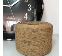 GUOZHAN Fil de Paille de Raphia Fin à pli Unique de 250 g pour Crochet, Tricot, Chapeau, Sacs à Main, Artisanat, Bricolage créatif, Fil de Papier Doux et Portable, Rouge