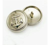 GUOZHAN Lot de 10 Boutons de Couture Vintage en métal Noir, Argent et Or, 15/20/25 mm, pour Veste, Chemise, 20 mm
