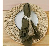 GUOZHAN Lot de 24 Serviettes de Table réutilisables en Gaze de Coton Rose, 32 cm, pour décoration de Table de Mariage, de Noël, Style rétro