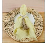 GUOZHAN Lot de 24 Serviettes de Table réutilisables en Gaze de Coton Rose, 32 cm, pour décoration de Table de Mariage, de Noël, Style rétro