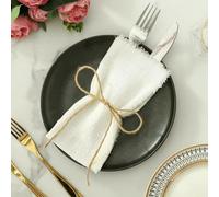 GUOZHAN Lot de 30 Serviettes de Table réutilisables en Gaze de Coton Bleu Ciel, 32 x 32 cm, pour décoration de Table de Mariage, de Noël, Style rétro