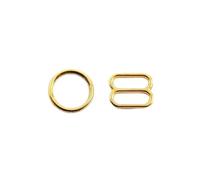 GUOZHAN Lot de 50 Boucles métalliques pour Soutien-Gorge et Bikini, 6 à 20 mm, Anneaux OD, fermoirs, Boutons, Crochets, Accessoires de Couture DIY