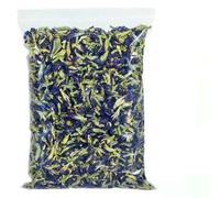 GUOZHAN Orchidée Papillon séchée, Fleur de Pois Papillon Bleue pour la Fabrication de savons, Bougies de Mariage et parfums, 100/200 g