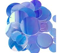 GUOZHAN Paillettes Rondes irisées Transparentes en Vrac, Paillettes Cristal irisées pour Bricolage, Artisanat, Broderie, Lot de 200