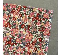 GUOZHAN Tissu en Popeline de Coton 145 x 50 cm, Motif Floral Pastoral, Style Liberty, années 40, pour Enfants et bébés, Couture, Robes, Jupes, Patchwork Fait Main