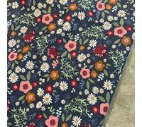 GUOZHAN Tissu Liberty 100% Coton à imprimé Floral, 145 x 50 cm, Impression numérique, pour Couture, Robes, Jupes, Enfants, Fait Main