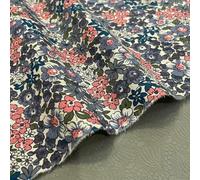 GUOZHAN Tissu Liberty 100% Coton à imprimé Floral, 145 x 50 cm, Impression numérique, pour Couture, Robes, Jupes, Enfants, Fait Main