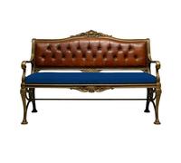 GUOZHEN Coussin de Banc de Taille Personnalisée 49 x 108 cm Fond Antidérapant Coussin D'Assise sur Mesure Hautement Élastique pour Banc de Terrasse Balcon Banquette, Bleu