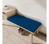 GUOZHEN Coussin de Banc sur Mesure 56 x 106 cm Coussin Antidérapant Doux Lavable Galette de Chaise Banc de Jardin Lavable pour de Jardin, Terrasse, Baie Vitrée, Bleu