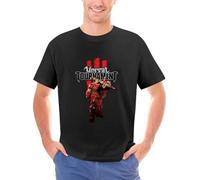 GUOZHONGTIAN Vintage-Ps2-Unreal-Tournament-3-Men-XL-Shirt-White-Epic-Games-Midway-FPS Black XL