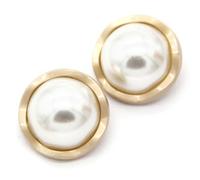 GUOZIF Boutons de Manteau en métal doré nacré pour Femmes pour vêtements, Boutons décoratifs de Pull Vintage, Accessoires de Couture de qualité