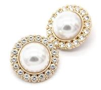 GUOZIF Boutons de Manteau en métal doré nacré pour Femmes pour vêtements, Boutons décoratifs de Pull Vintage, Accessoires de Couture de qualité