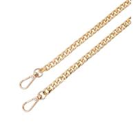 GUOZIF Chaîne en métal doré argenté Noir de 140cm, chaîne en Aluminium pour la Fabrication de Bijoux, Sac, Sangle de poignée, chaînes de Remplacement