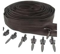 GUOZIF Fermeture éclair de 10 mètres de Long, 20 curseurs de Verrouillage, Fermeture éclair Invisible en Nylon 3# utilisée pour Les Sacs à Main de vêtements