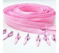 GUOZIF Fermeture éclair de 10 mètres de Long, 20 curseurs de Verrouillage, Fermeture éclair Invisible en Nylon 3# utilisée pour Les Sacs à Main de vêtements