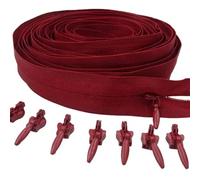 GUOZIF Fermeture éclair de 10 mètres de Long, 20 curseurs de Verrouillage, Fermeture éclair Invisible en Nylon 3# utilisée pour Les Sacs à Main de vêtements