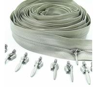 GUOZIF Fermeture éclair de 10 mètres de Long, 20 curseurs de Verrouillage, Fermeture éclair Invisible en Nylon 3# utilisée pour Les Sacs à Main de vêtements