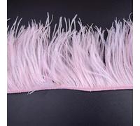 GUOZIF Garniture en Plumes d'autruche Rose de 10 m, Garniture en Autruche, Garniture à Franges en Plumes pour Robe de soirée de Mariage