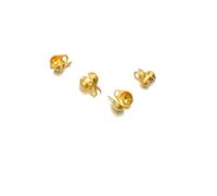 GUOZIF Lot de 100 Perles à sertir en Acier Inoxydable pour chaîne à Billes, Fermoir d'extrémité pour Bricolage, 1,5, 2,0, 2,4 mm, Fabrication de Bijoux