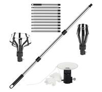 Gupcaqosjw Ampoule tige interchangeable | Pince pour ampoule pour grandes hauteurs, avec ventouse et panier pour l'extérieur, les commerces, les intérieurs et les lustres