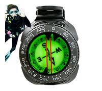 Gupcaqosjw Boussole de Poignet - De Navigation pour Kayak - Boussole Étanche et Luminescente pour Randonnée, Kayak, Plongée et Camping