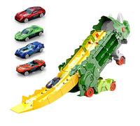 Gupcaqosjw Camion Dinosaure avec Coulissant Pliable,Camion Dinosaure Pliable | Jouets de Camion Dinosaure pour | Jouets de Camion Dinosaure pour Tout-Petits, Camion de Transport Coulissant Pliable