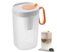 Gupcaqosjw Carafe Filtre À Eau | Récipient Grande Capacité Résistant À La Chaleur,Pichet à Thé Glacé avec Filtre - Pour Maison Cuisine Réfrigérateur Restaurant Boissons Chaudes Froides Café